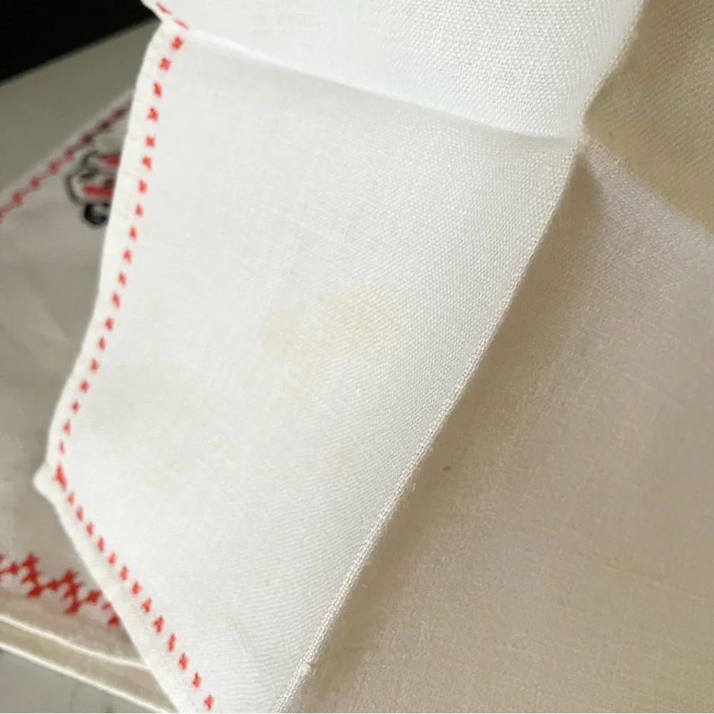 8 Piece SET - Vintage Embroidered Animal Themed Placemats & Napkins